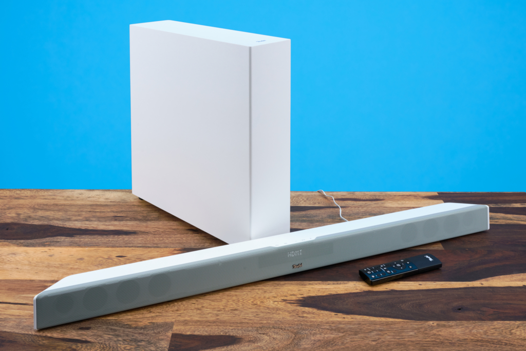 Teufel-Soundbar und Subwoofer zusammen