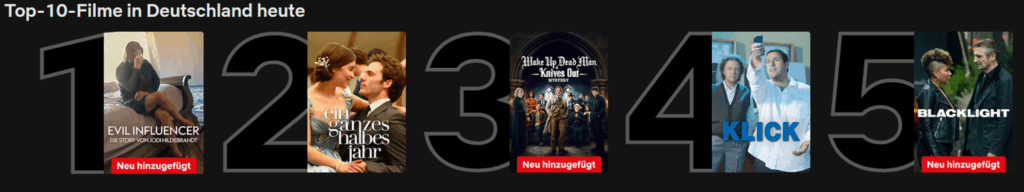 Filme Top 10 Netflix