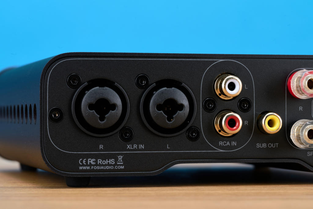 Fosi Audio ZA3 Eingänge Detail