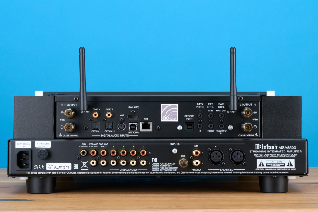 McIntosh MSA5500 Rückseite mit Anschlüssen