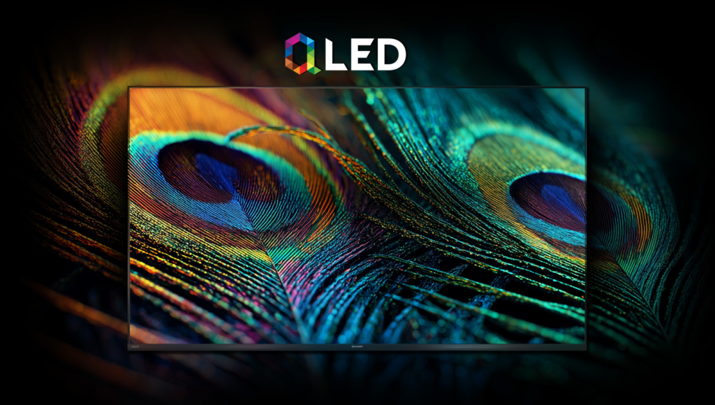 QLED-Technik für brillante Farben