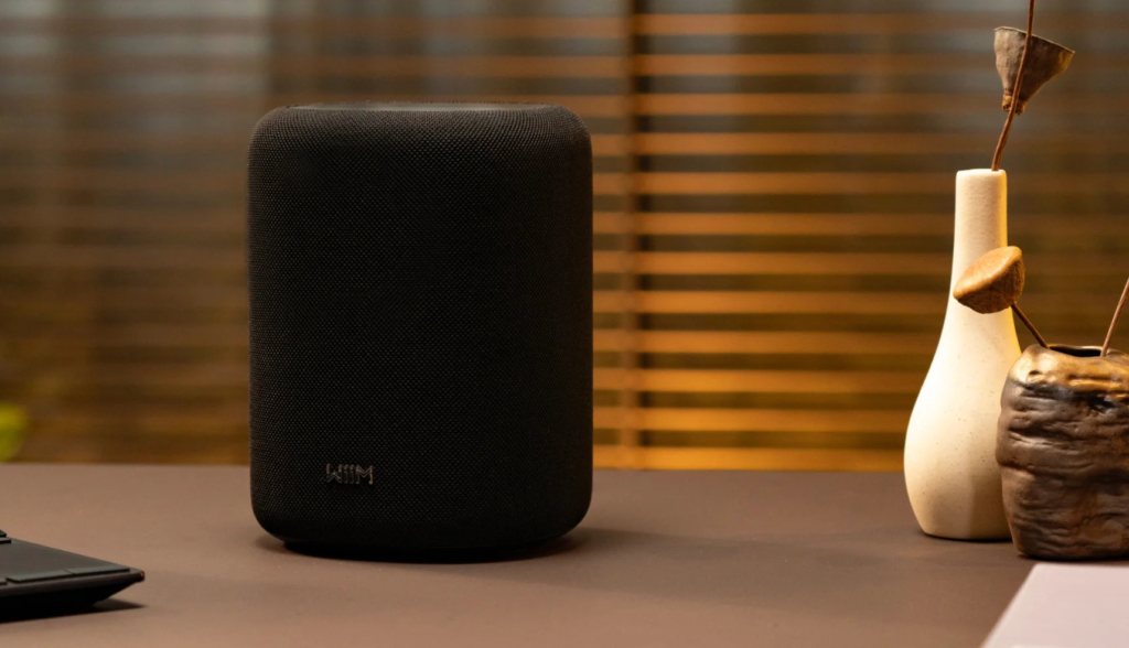 Der WiiM Sound Lite kommt ohne Display aus. 