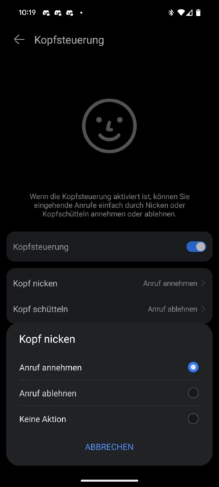 Huawei FreeClip 2 – Bedienung Screenshot