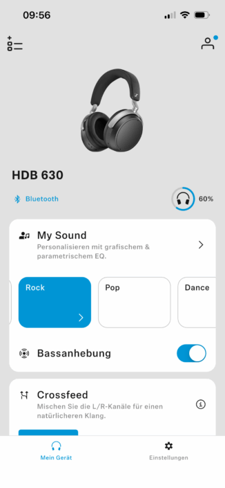 Sennheiser HDB 630 im Test – App