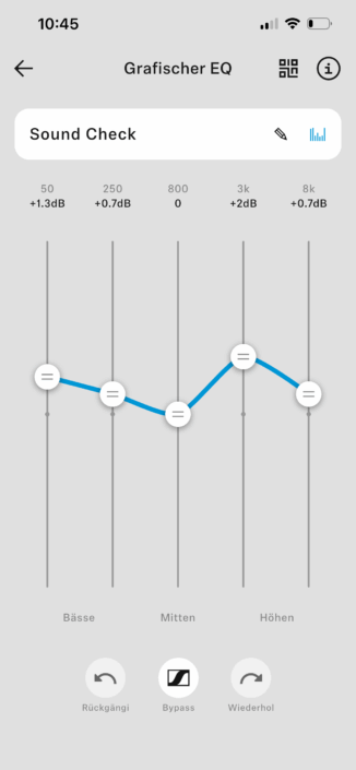 Sennheiser HDB 630 im Test – Equalizer