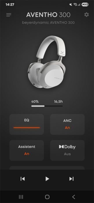 Beyerdynamic Aventho 300 im Test – Screenshot