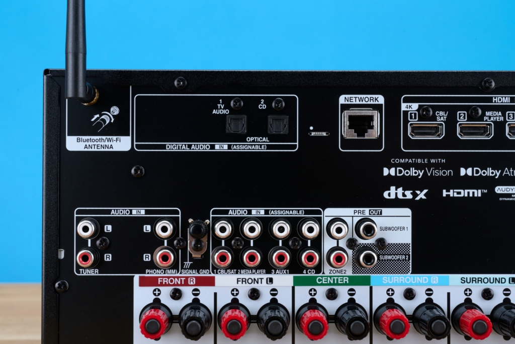 HiFi-Verstärker erklärt | Denon AVC-X2850H Anschlüsse