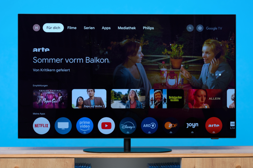 Startseite Google TV