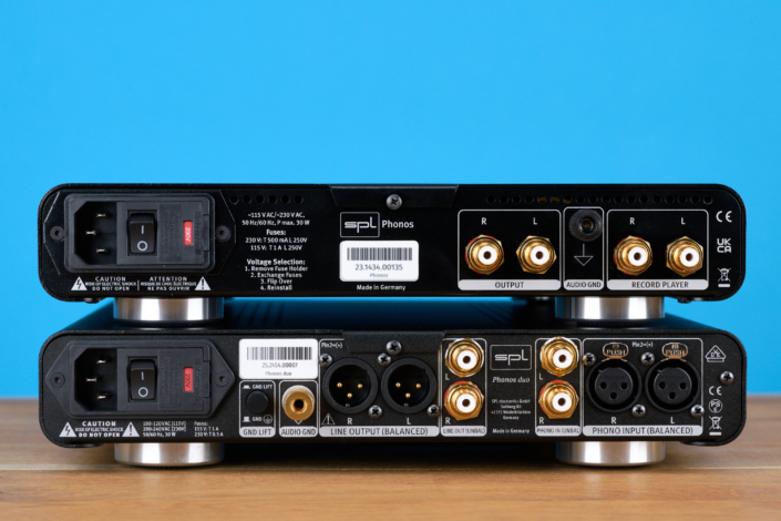 SPL Phonos Duo Vergleich mit Phonos Rückseite