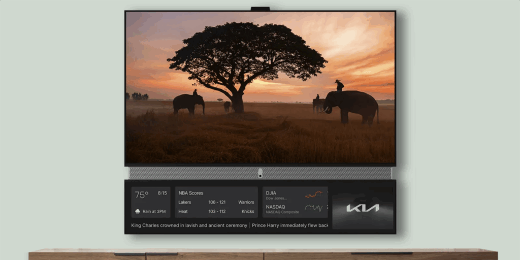 Der Gratis-Fernseher Telly zeigt permanent Werbung an.