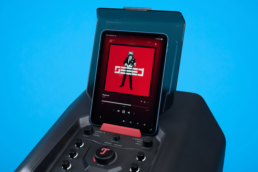 Teufel Rockster 2 im Test – Testsituation mit iPad