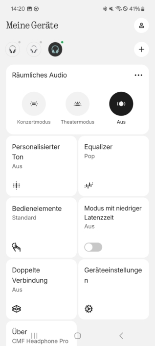 CMF Headphone Pro im Test – App-Screenshot