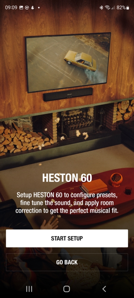 Marshall App Soundbar Einrichtung