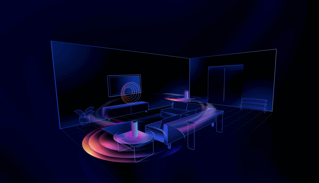 Aufstellung Lautsprecher Dolby Atmos FlexConnect