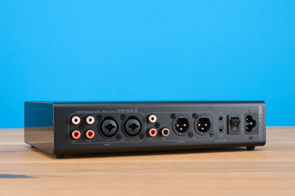 Fosi Audio ZP3 Rückseite Schnittstellen