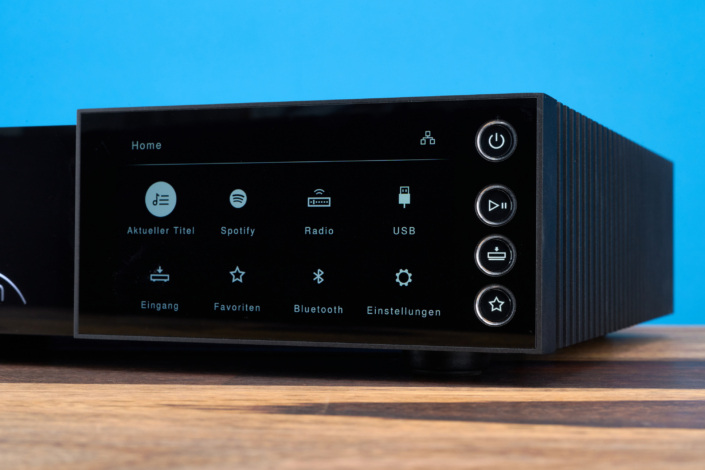 Naim NSC 222 Display Startmenü