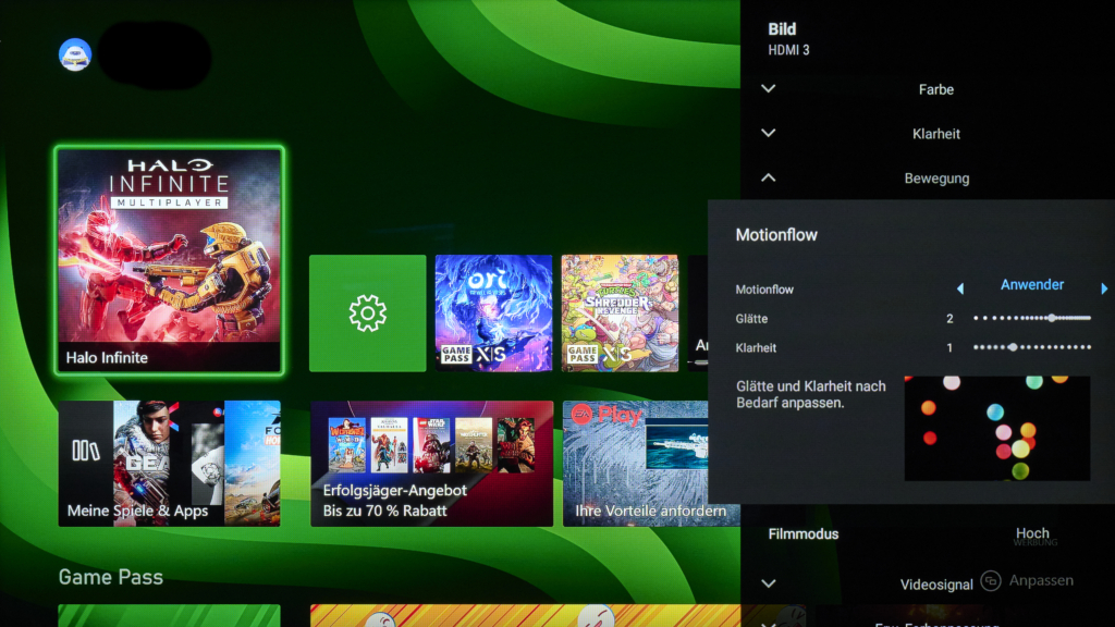 WM 2026 Bildeinstellung Zwischenbildberechnung bei Sony