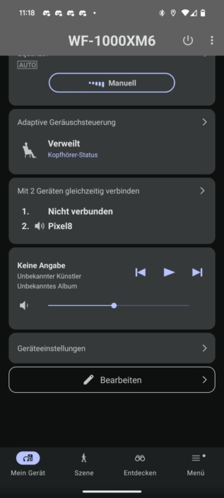 Sony WF-1000XM6 – Einstellungen