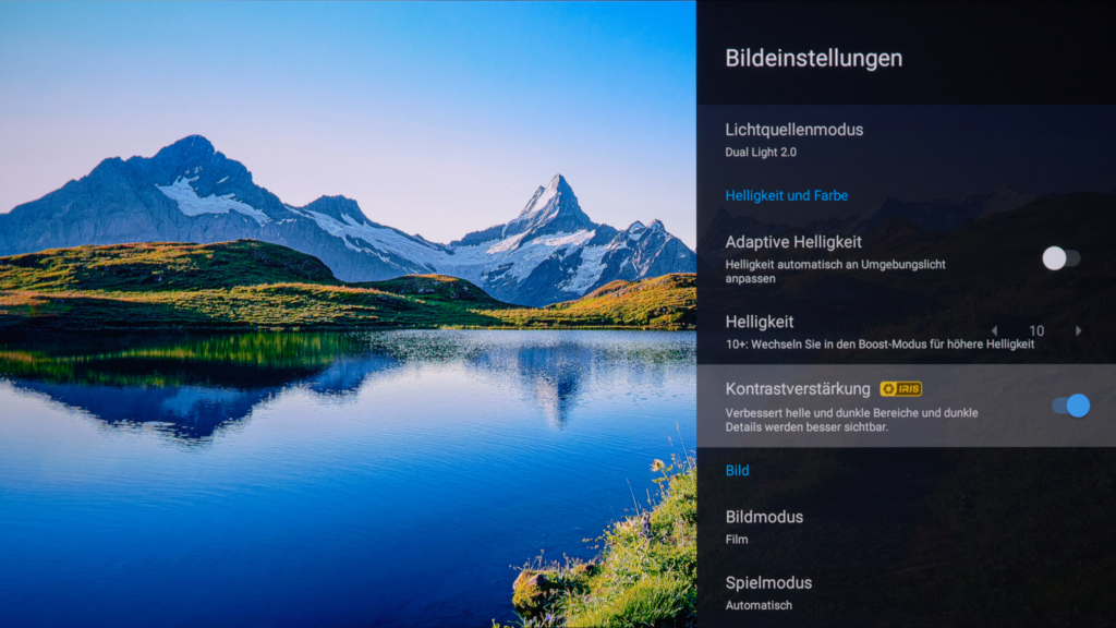Bildeinstellungen Xgimi Horizon S Max