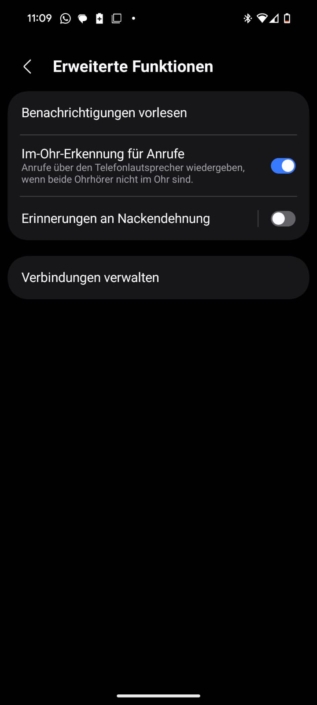 Samsung Galaxy Buds4 – Screenshot Features