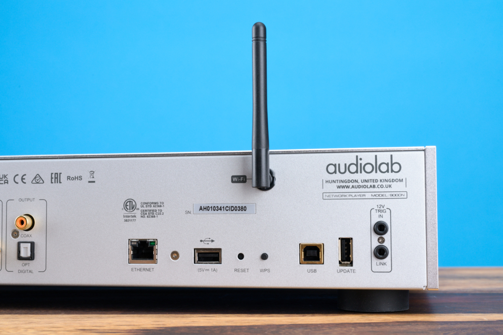 Audiolab 9000N Rückseite Eingänge Detail