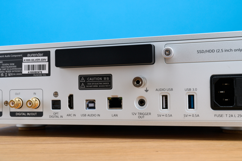 Aurender A1000 – Rückseite mit Anschlüssen