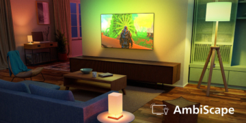 Philips hebt die TV-Stimmungsbeleuchtung mit Ambiscape auf die nächste Stufe.