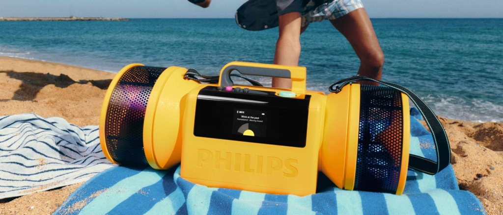 Der Philips Moving Sound MS80 alias The Tube soll deine Outdoor-Partys beschallen. 