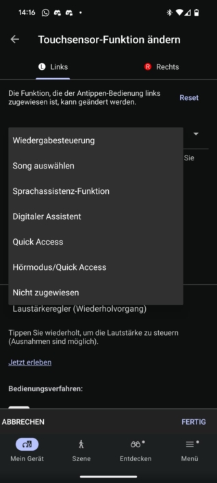 Sony LinkBuds Clip – Bedienung