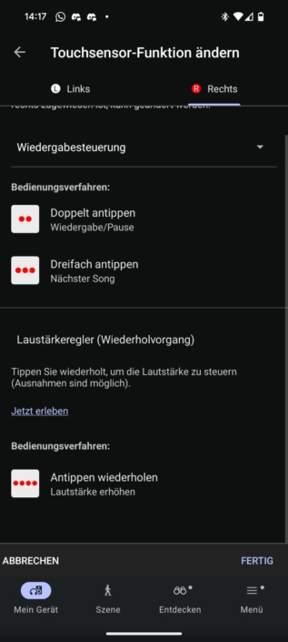 Sony LinkBuds Clip – Bedienung