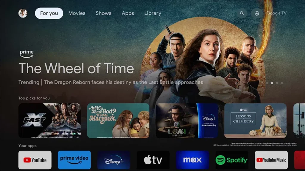 YouTube ist auf den meisten Smart-TVs prominent auf dem Homescreen vertreten. 