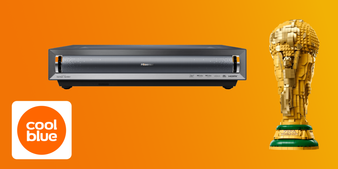 Hisense Px3 Pro und Lego WM-Pokal im Angebot bei Coolblue