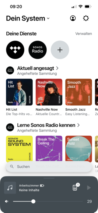 Sonos Era 100 SL im Test – App-Screenshots