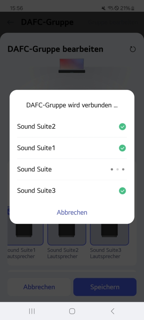 LG ThinQ App Verbindung