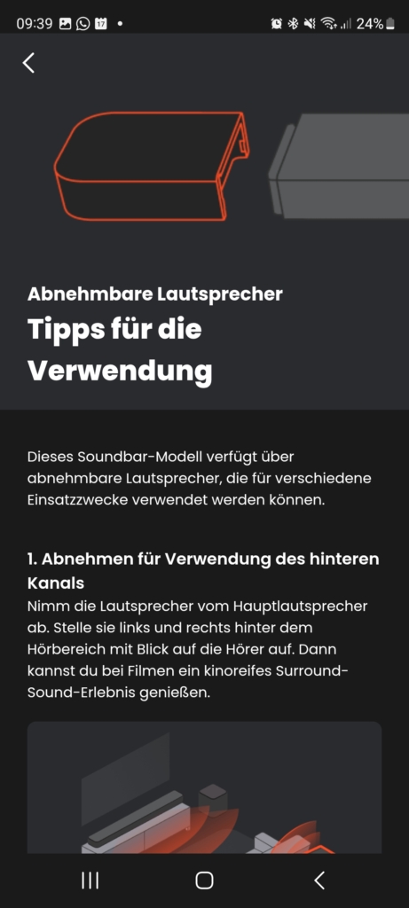 JBL One App Tipps zur Verwendung