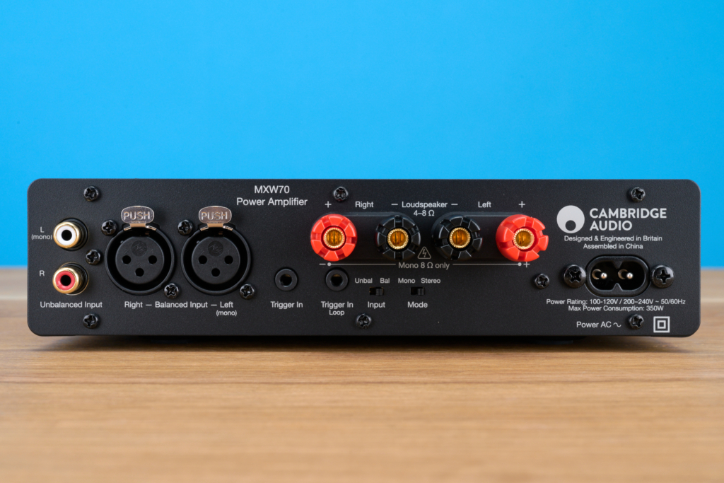 Cambridge Audio MXW70 Rückseite Anschlüsse
