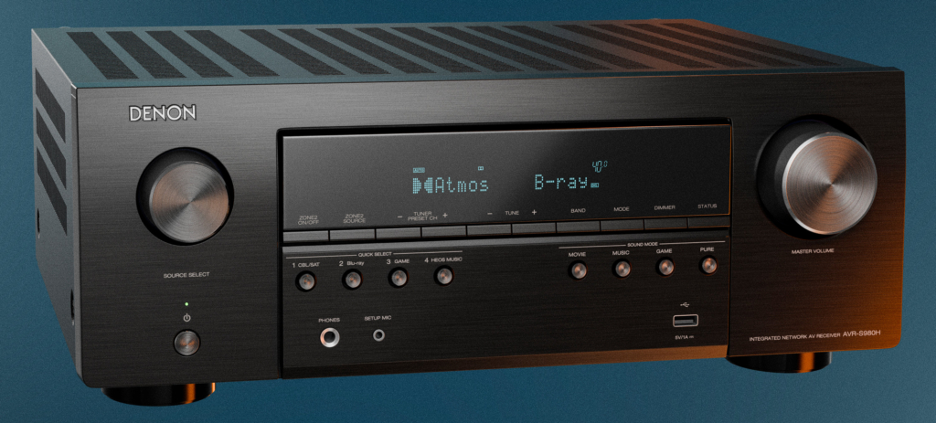 Der Denon AVR-S980H liefert 90 Watt pro Kanal. 
