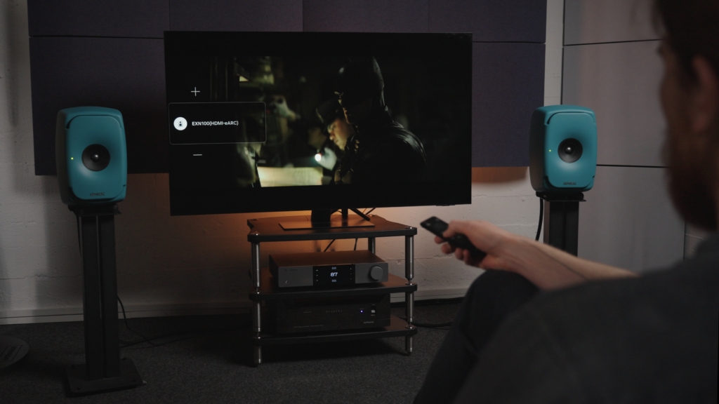 Genelec 8341A an Fernseher mit Cambridge Audio EXN100