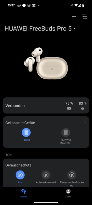 Huawei FreeBuds Pro 5 – Screenshot App