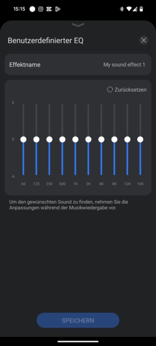 Huawei FreeBuds Pro 5 – Screenshot EQ