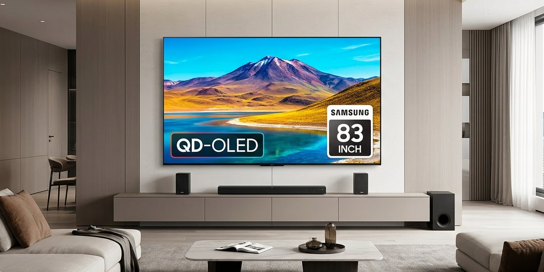 Größere QD-OLED-TVs mit 83 Zoll Diagonale rücken näher.