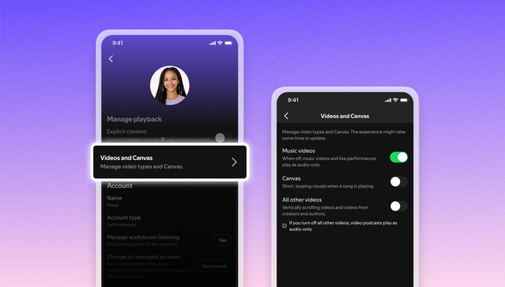 Du kannst bei Spotify bald jegliche Videowiedergabe ausschalten.