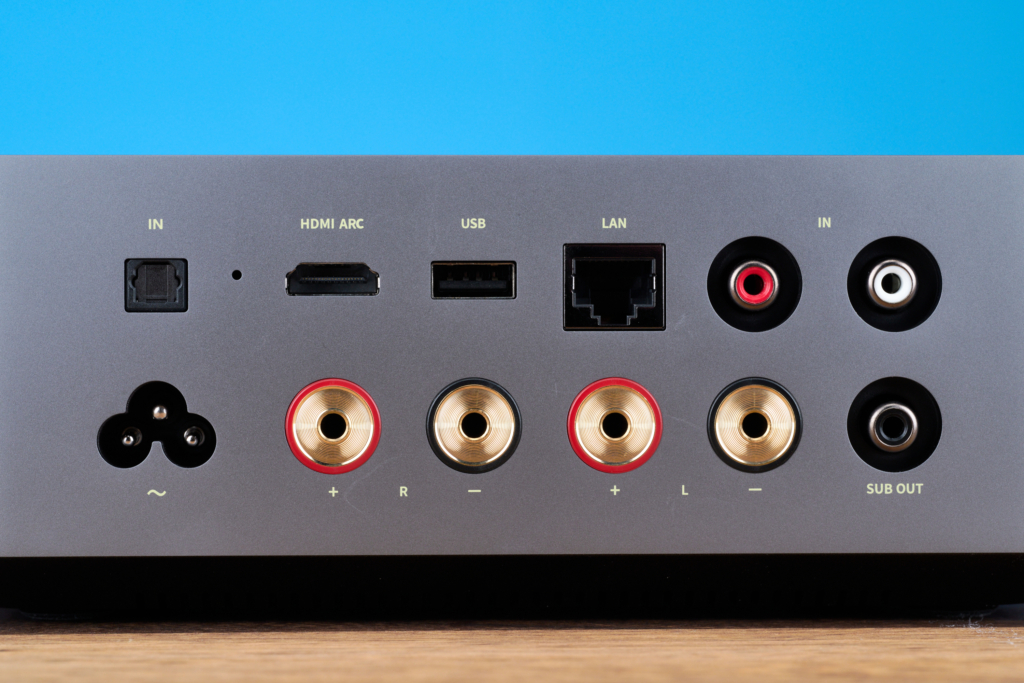 WiiM Amp Ultra Rückseite Anschlüsse