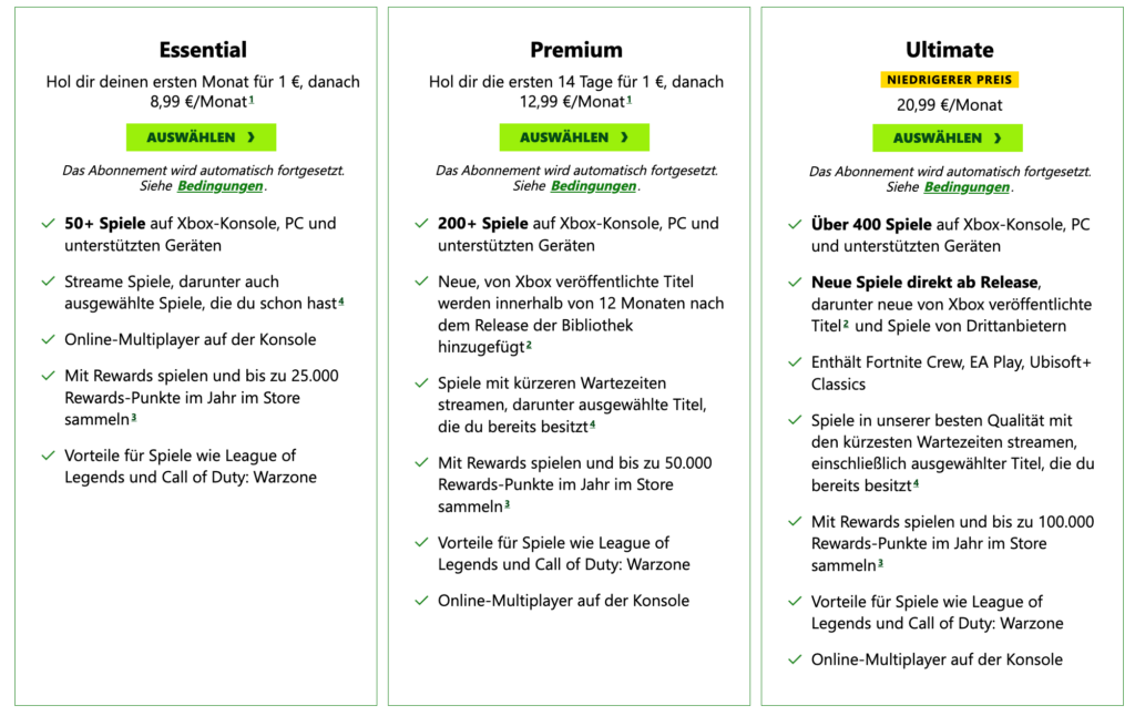 Der Xbox Game Pass Ultimate ist wieder günstiger geworden.