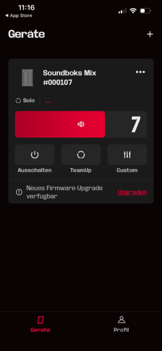 Soundboks Mix im Test – App
