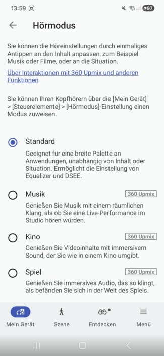Sony 1000X The Collexion im Test – Screenshot