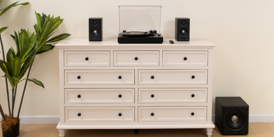 Das neue 2.1-System Edifier S355DB versorgt dich mit Hi-Res Audio Wireless.