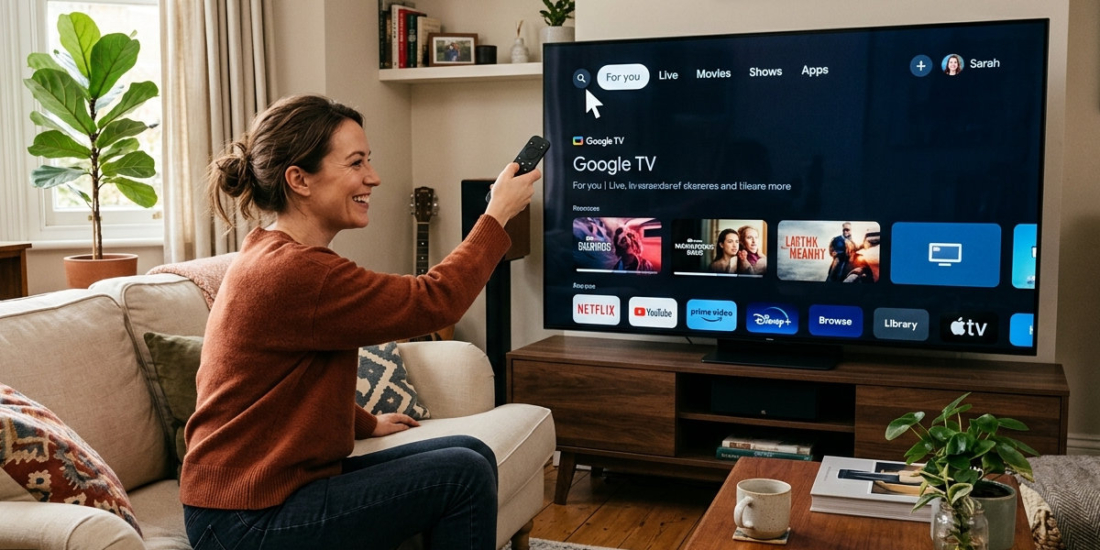Google TV lässt sich von LGs Magic Remote inspirieren.