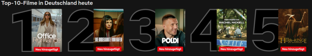Filme auf Netflix