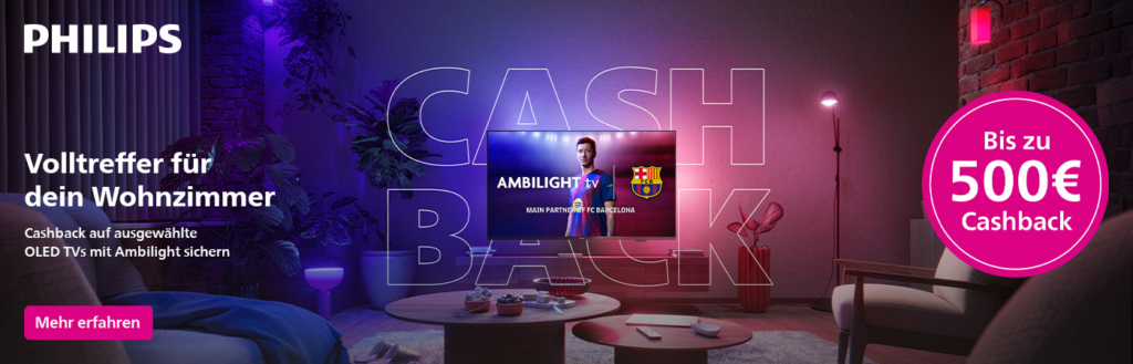 Philips Ambilight OLED Cashback-Aktion